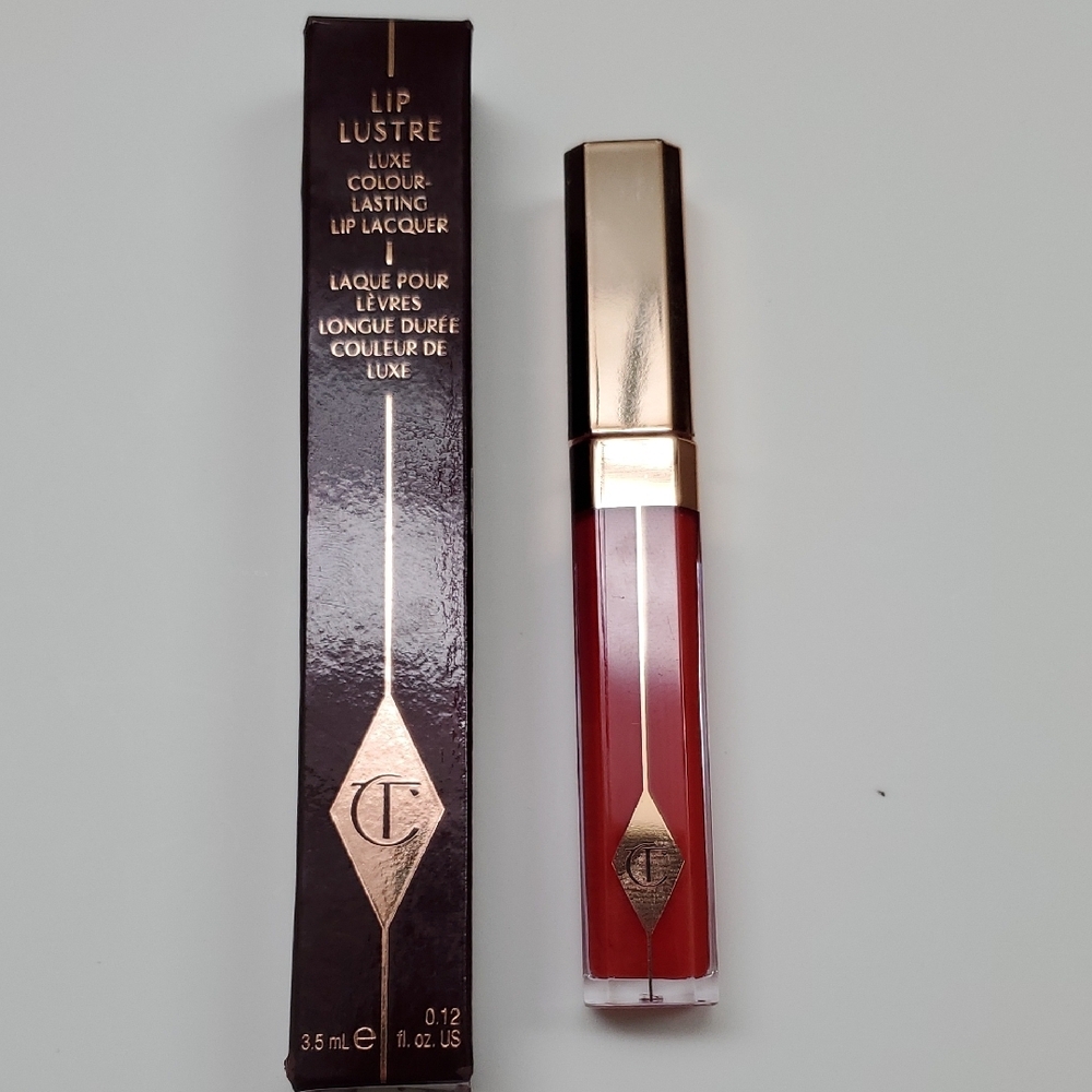 New Authentic Charlotte Tilbury Lip Lustre Luxe Colour-Lasting Lip Lacquer - Red
